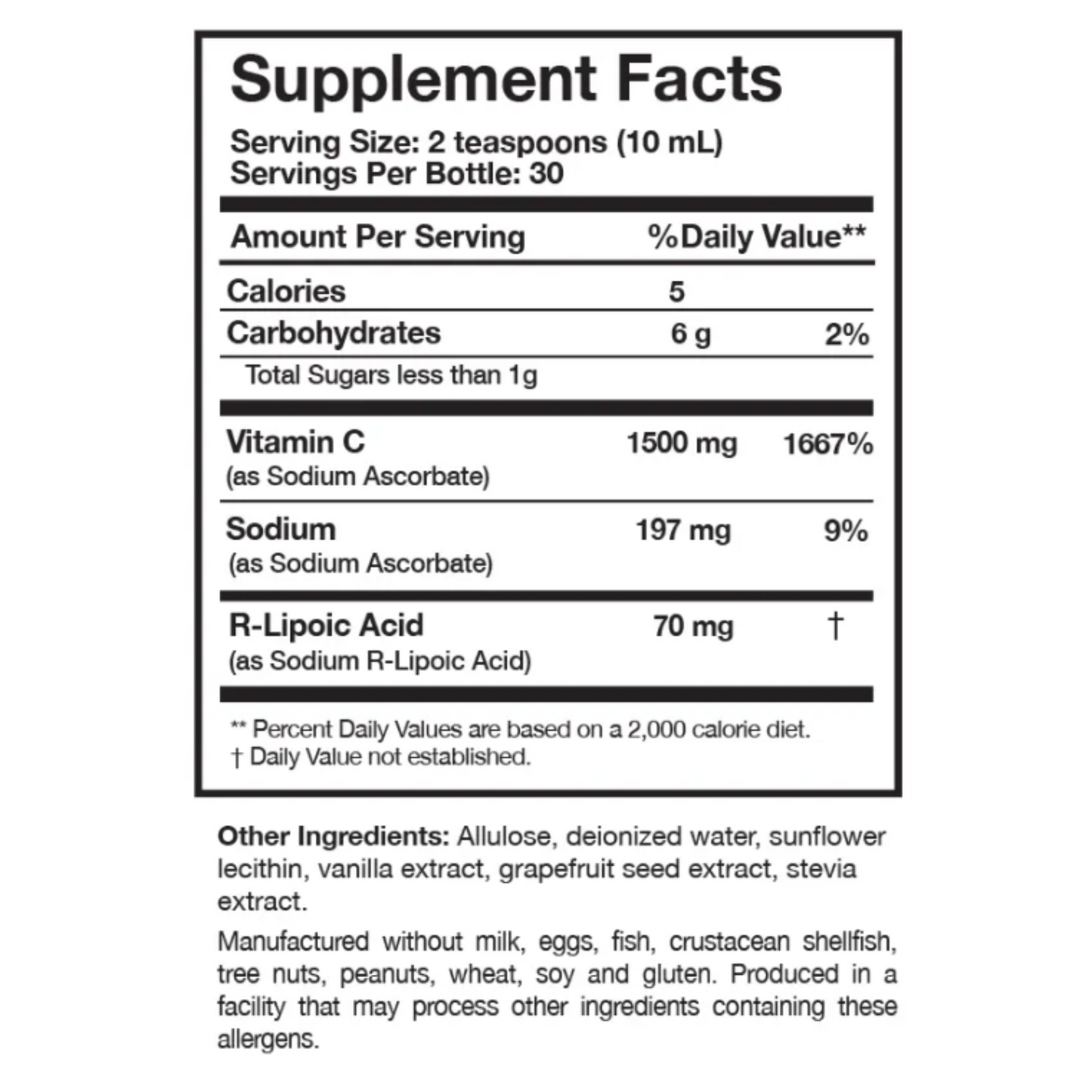 C-RLA (Lipo Vitamin C and R-Lipoic Acid)