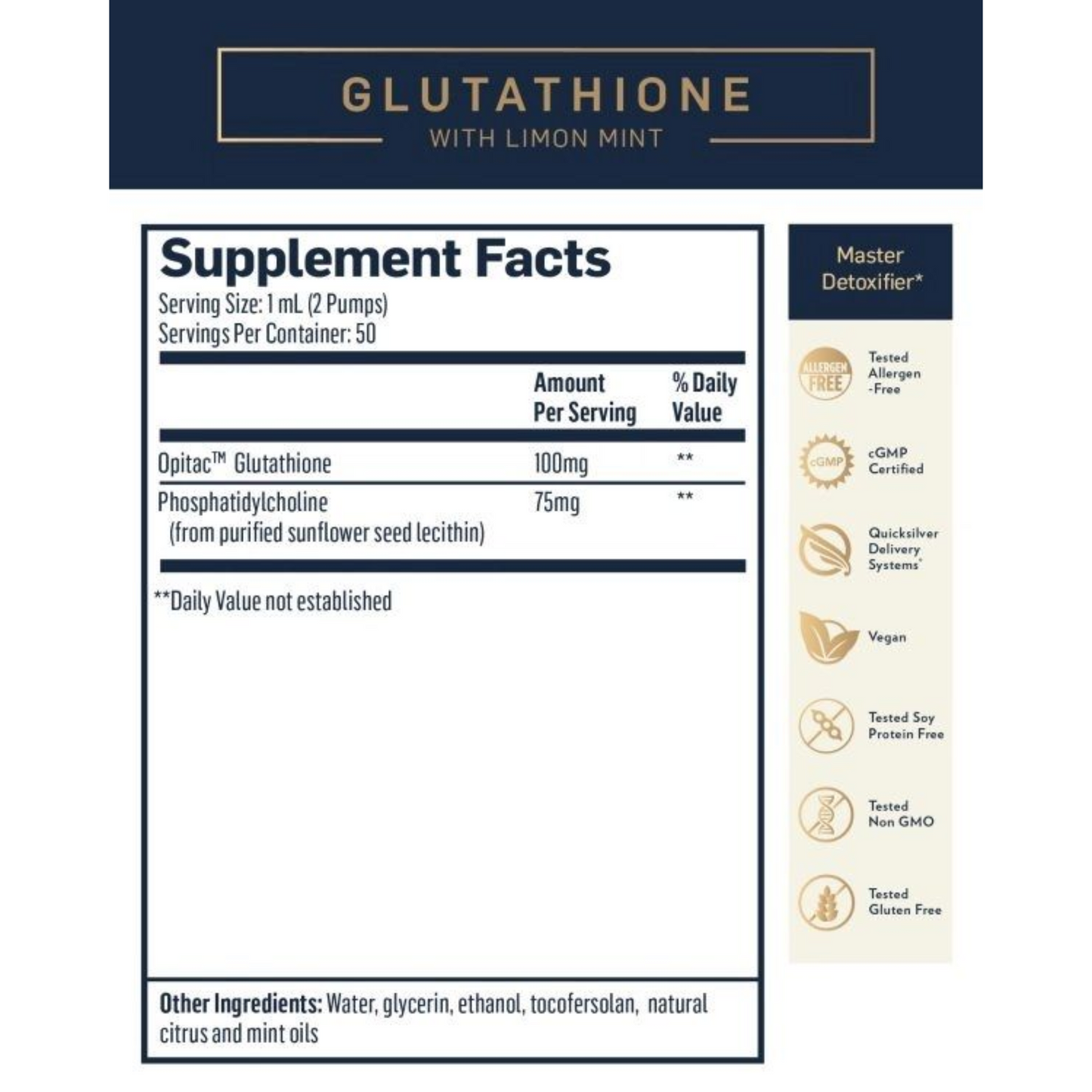 Liposomal Glutathione with Lemon Mint