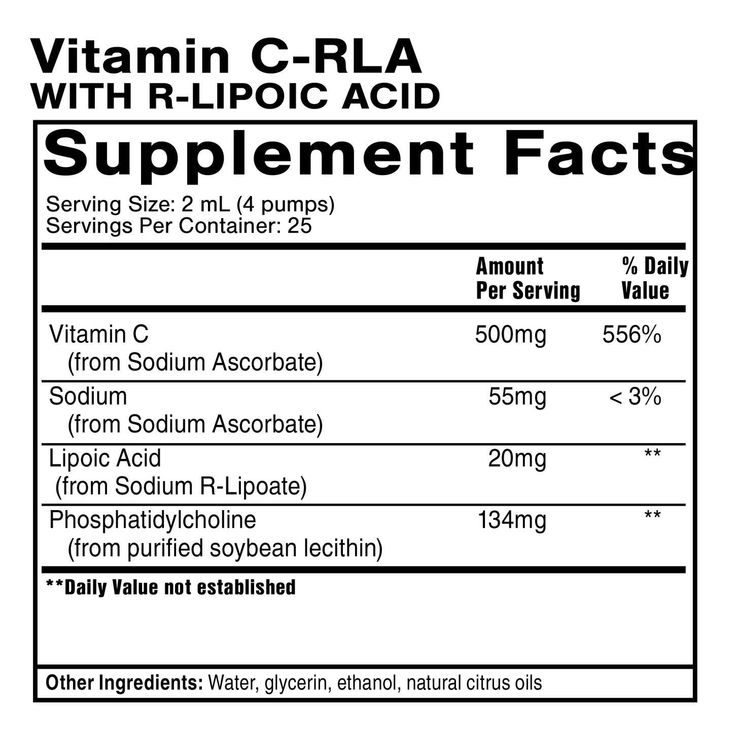 Vitamin C + R- Lipoic Acid